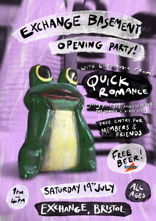 EXCHANGE BASEMENT OPENING PARTY!
