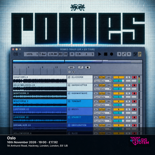 Romes at Oslo on 16 November 2026 gig poster