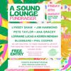 A SOUND LOUNGE FUNDRAISER Lynsey Shaw, Jim Hammond, Pete Taylor, Ana Gracey, Lorraine Lucas & Keiren Mensah, Bluebeard, Phil Cooper gig poster