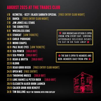 AUGUST 2025 AT THE TRADES CLUB