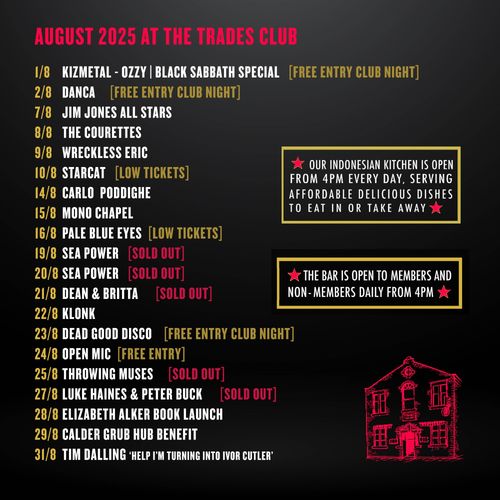AUGUST 2025 AT THE TRADES CLUB