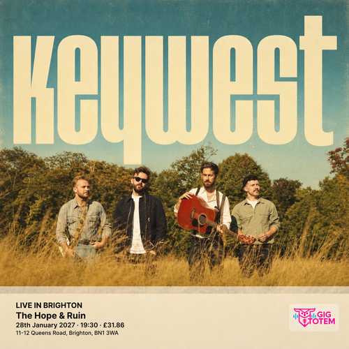 KEYWEST - LIVE IN BRIGHTON KeyWest at The Hope & Ruin on 28 January 2027 gig poster