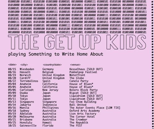 THE GET UP KIDS playing Something to Write Home About