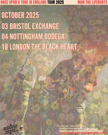ONCE UPON A TIME IN ENGLAND TOUR 2025