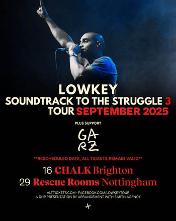 LOWKEY SOUNDTRACK TO THE STRUGGLE 3 TOUR