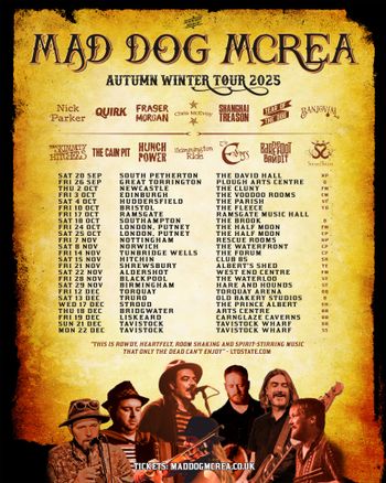 MAD DOG MCREA AUTUMN WINTER TOUR 2025