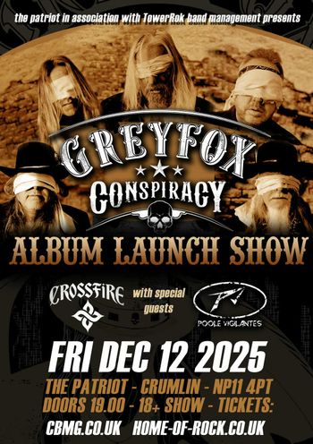 GREYFOX CONSPIRACY ALBUM LAUNCH SHOW