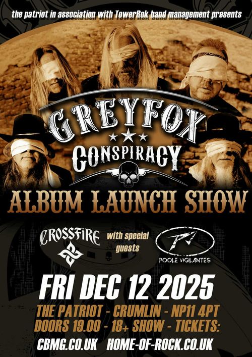 GREYFOX CONSPIRACY ALBUM LAUNCH SHOW