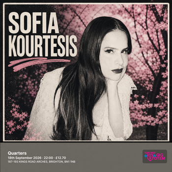 Sofia Kourtesis at Quarters on 18 September 2026 gig poster