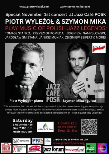 Special November 1st concert at Jazz Café POSK