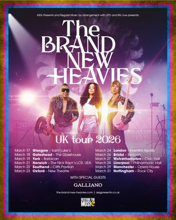 The Brand New Heavies UK tour 2026