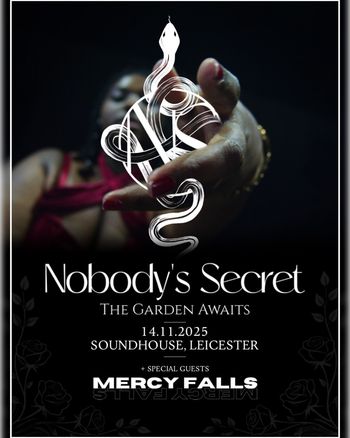 Nobody's Secret Mercy Falls at Soundhouse on 14 November 2025 gig poster