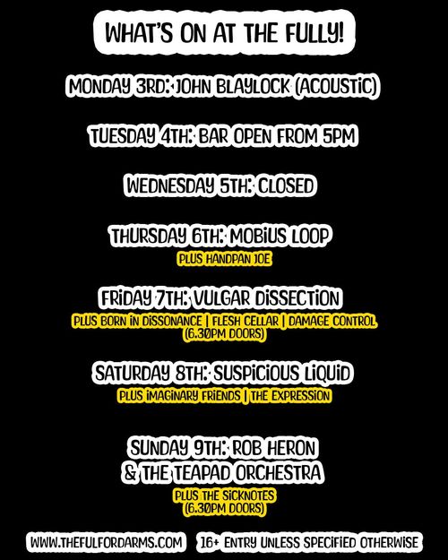 What's On At The Fully!