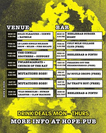 November at the Hope & Ruin