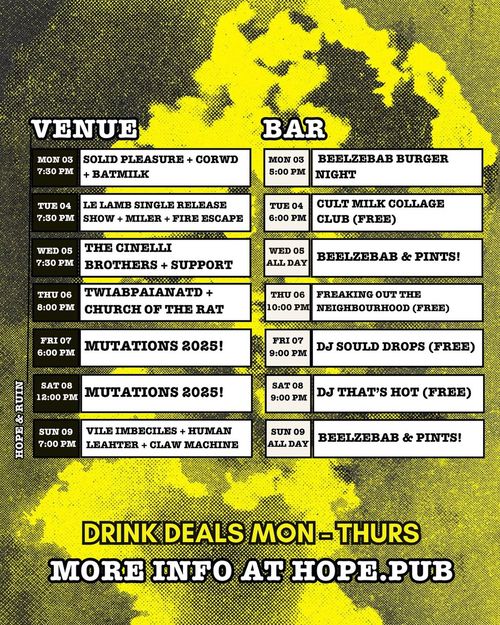 November at the Hope & Ruin