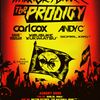 Warrior's Dance The Prodigy, Carl Cox, ANDYC, David Rodigan, Yousuke Yukimatsu, Scarlxrd gig poster