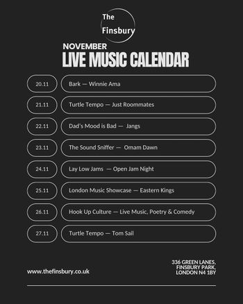 LIVE MUSIC CALENDAR