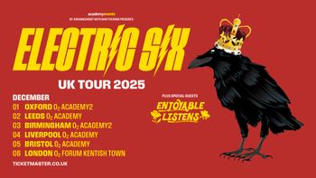 ELECTRIC SIX UK TOUR 2025