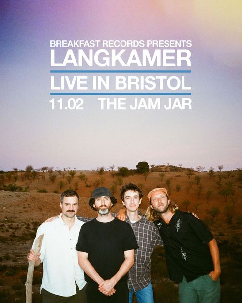 LANGKAMER at The Jam Jar on 11 February 2025 gig poster