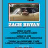 ZACH BRYAN gig poster