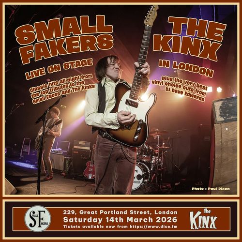 SMALL FAKERS THE KINX at 229 on 14 March 2026 gig poster
