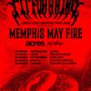 FIT FOR A KING: LONELY GOD EUROPEAN TOUR 2026 MEMPHIS MAY FIRE, BLOODSTAINED, acres, FIT FOR A KING gig poster