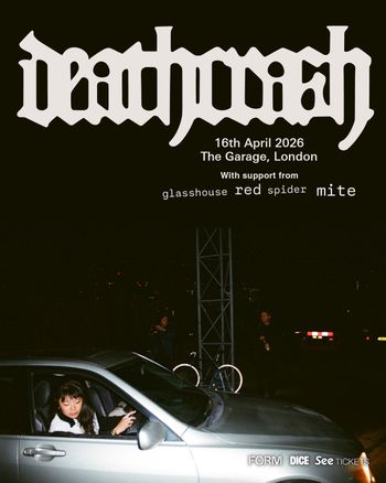 deathwish GLASSHOUSE, mite, red spider at The Garage on 16 April 2026 gig poster