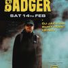 BADGER DJ JACKUM, Hendy, BURT COPE gig poster