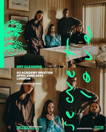 DRY CLEANING at 02 Academy Brixton on 22 April 2026 gig poster