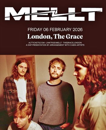 MELTT at The Grace on 6 February 2026 gig poster