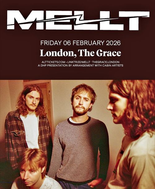 MELTT at The Grace on 6 February 2026 gig poster