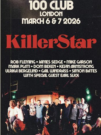 KillerStar Earl Slick march 2026 tour poster