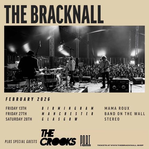 THE BRACKNALL The Crooks, Mama Roux, P.O.R.I., Stereo february 2026 tour poster