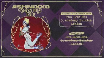 ASHNIKKO Smoochies Tour ASHNIKKO february 2026 tour poster