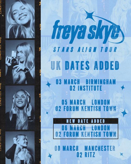 freya skye STARS ALIGN TOUR freya skye march 2026 tour poster