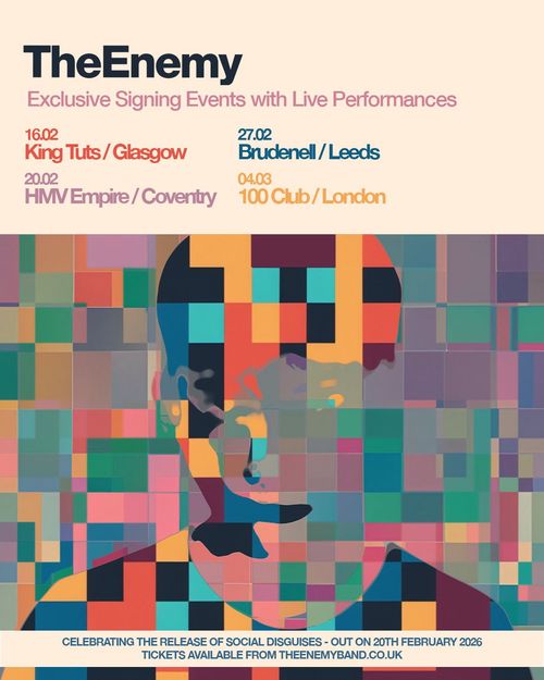 TheEnemy The Enemy february 2026 to march 2026 tour poster