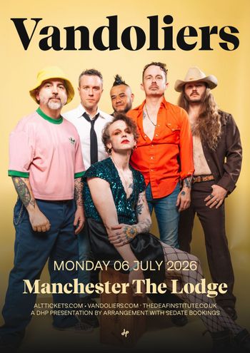 Vandoliers at The Lodge on 6 July 2026 gig poster
