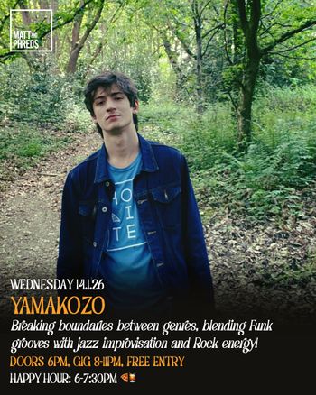 YAMAKOZO at Matt and Phreds on 14 January 2026 gig poster