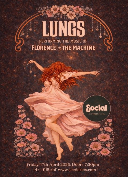 LUNGS at Social on 17 April 2026 gig poster