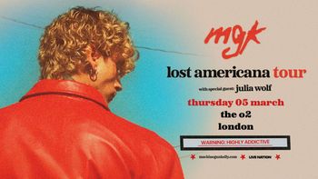 lost americana tour julia wolf, mgk at the o2 on 5 March 2026 gig poster