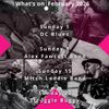 What's on February 2026 DC Blues, Struggle Buggy, Alex Fawcett Band, Mitch Laddie Band gig poster