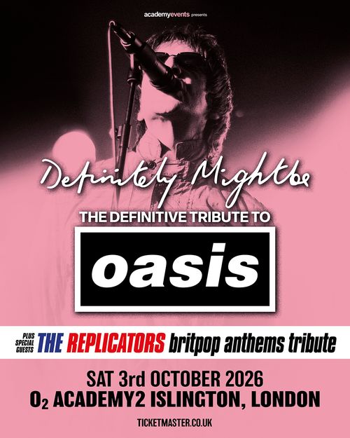 Definitely Mightbe The Replicators at O2 ACADEMY2 ISLINGTON on 3 October 2026 gig poster