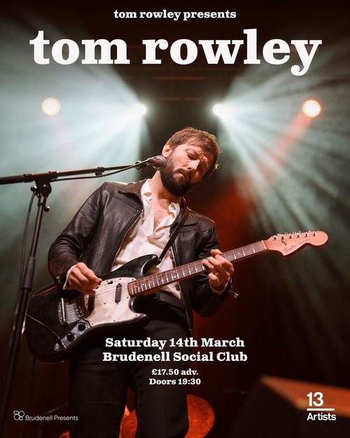tom rowley march 2026 tour poster