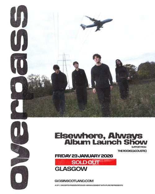 Elsewhere, Always Album Launch Show overpass, The Rooks at Glasgow on 23 January 2026 gig poster