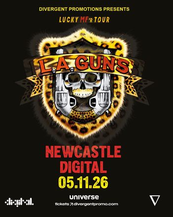 L.A. Guns at Digital on 5 November 2026 gig poster