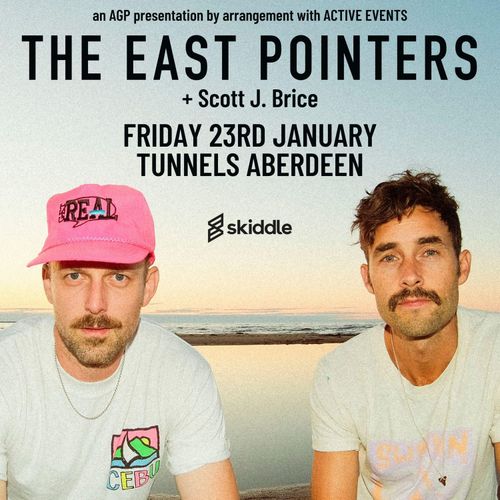 THE EAST POINTERS Scott J. Brice at Tunnels on 23 January 2026 gig poster