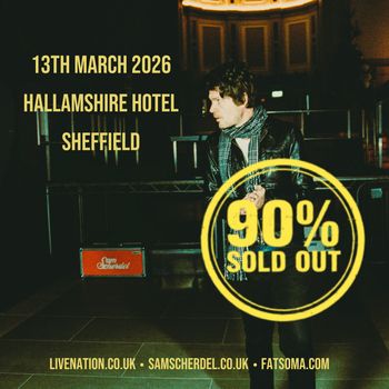 Sam Scherdel at Hallamshire Hotel on 13 March 2026 gig poster