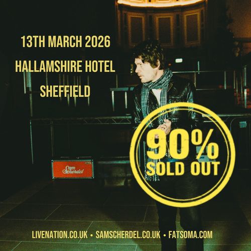 Sam Scherdel at Hallamshire Hotel on 13 March 2026 gig poster