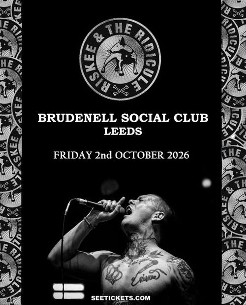 RISKEE & THE RIDICULE at BRUDENELL SOCIAL CLUB on 2 October 2026 gig poster