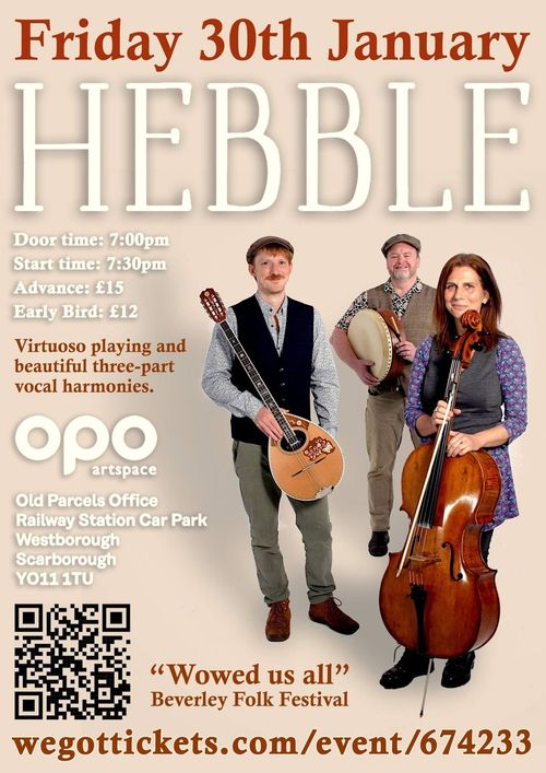 HEBBLE at Old Parcels Office on 30 January 2026 gig poster